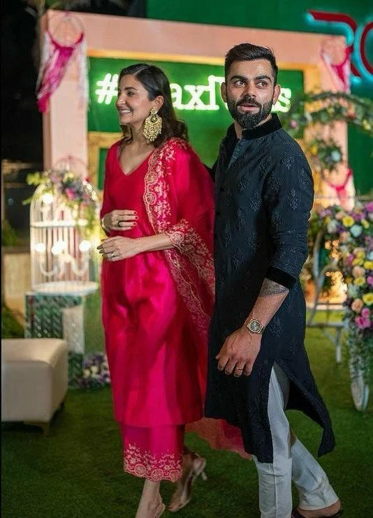 VK Embroidered Men's Kurta with Pajama - Image 4